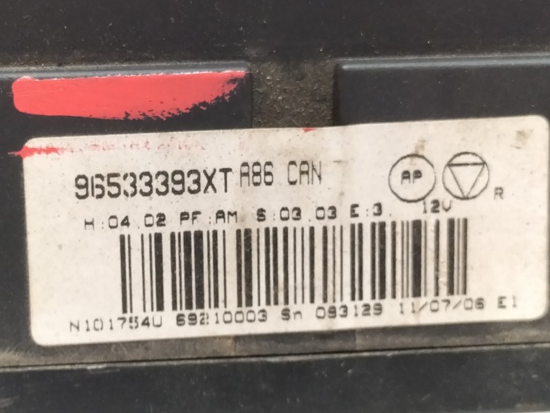 Recambio de mando calefaccion / aire acondicionado para citroën c3 hdi 92 sx plus referencia OEM IAM 96533393XT  