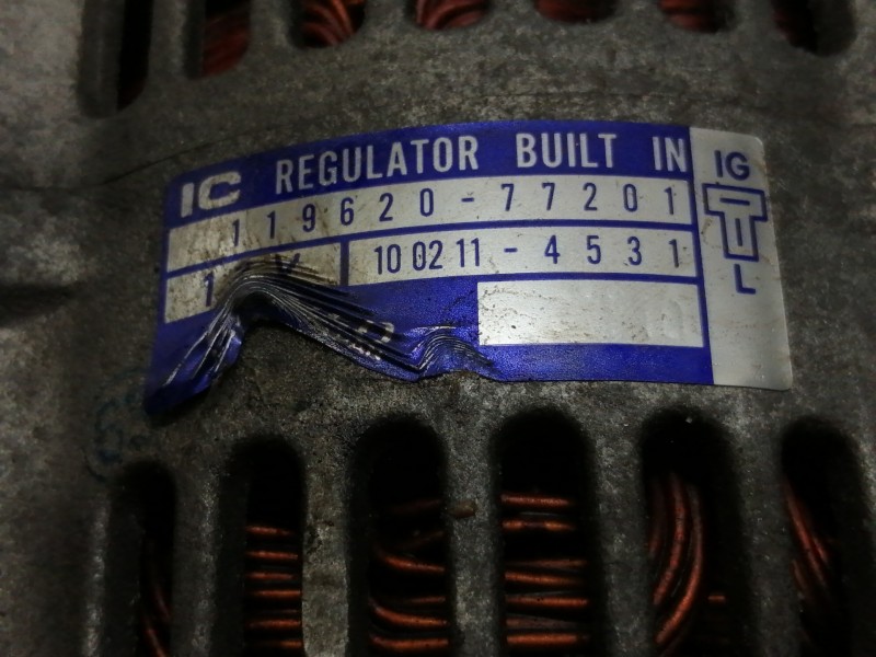 Recambio de alternador para microcar mc2 referencia OEM IAM 11962077201  