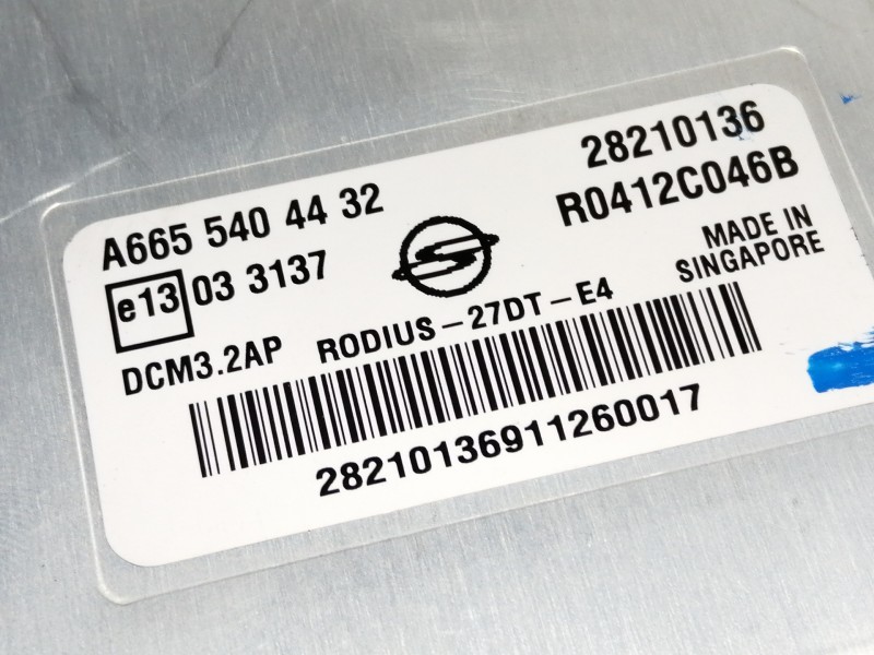 Recambio de centralita motor uce para ssangyong rodius xdi limited referencia OEM IAM A6655404432 28210136 R0412C046B