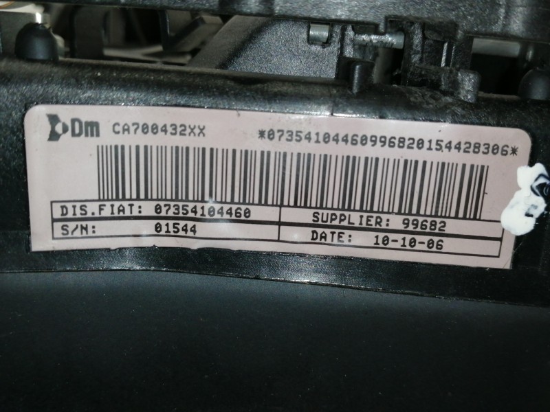 Recambio de airbag delantero izquierdo para fiat grande punto (199) 1.4 referencia OEM IAM 07354104460  