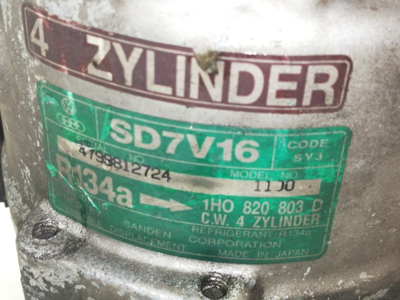 Recambio de compresor aire acondicionado para seat ibiza (6k) gt referencia OEM IAM 1H0820903D  