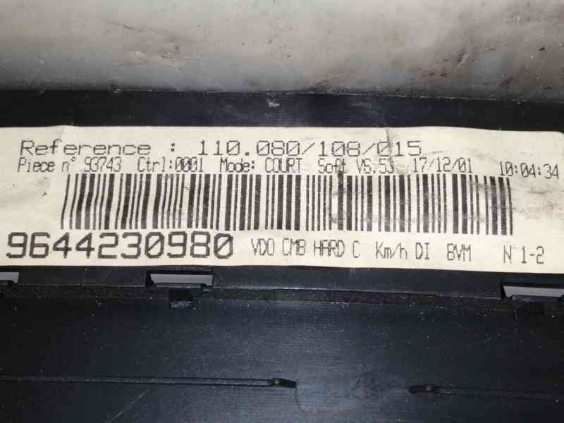 Recambio de cuadro instrumentos para peugeot 406 berlina (s1/s2) srdt referencia OEM IAM 9644230980 110080108015 