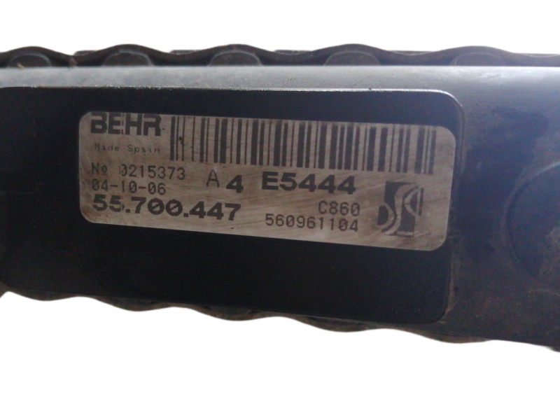 Recambio de radiador agua para fiat grande punto (199) 1.4 referencia OEM IAM 55700447 E5444 
