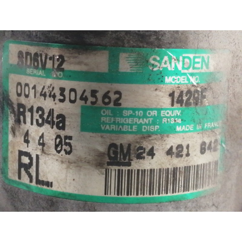 Recambio de compresor aire acondicionado para opel meriva 1.7 16v cdti referencia OEM IAM 24421842  