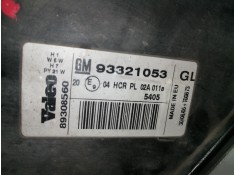 Recambio de faro derecho para opel meriva 1.7 16v cdti referencia OEM IAM 93321053   2