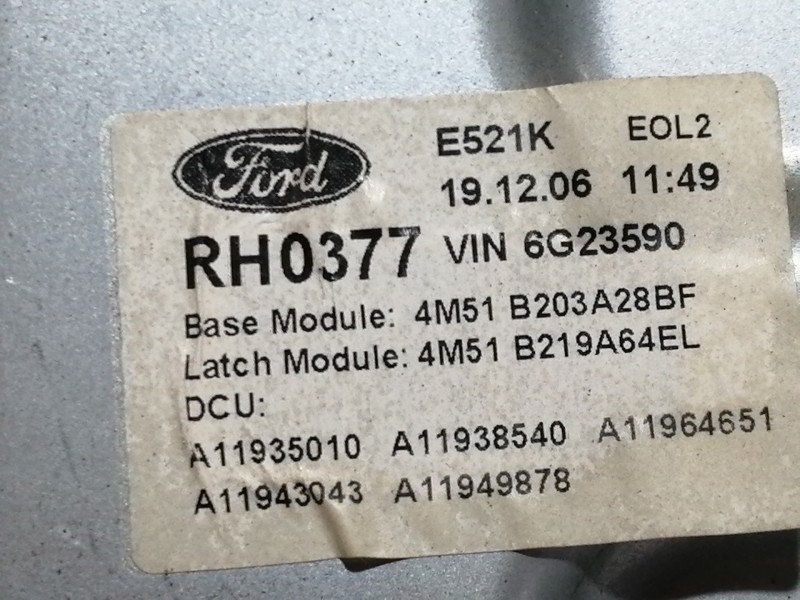 Recambio de elevalunas delantero derecho para ford focus berlina (cap) trend referencia OEM IAM 4M51B203A28BF 4M51B219A64EL 4M51