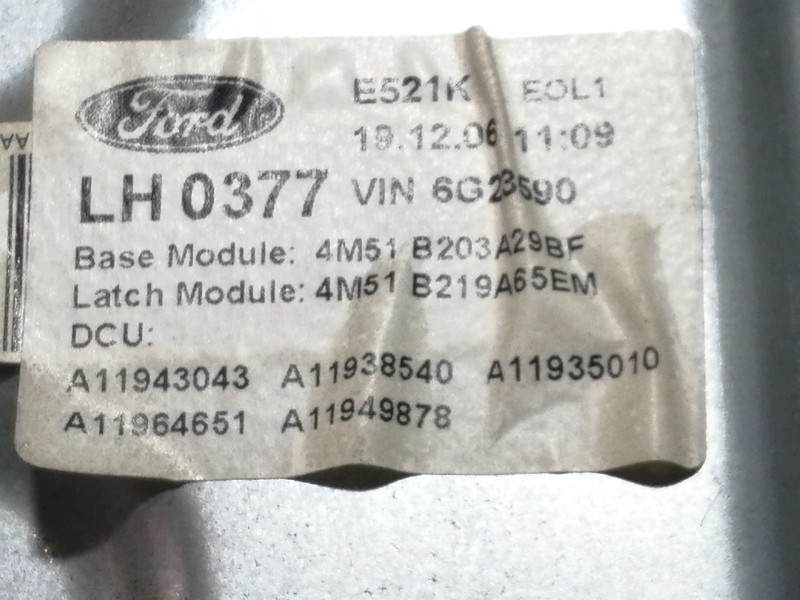 Recambio de elevalunas delantero izquierdo para ford focus berlina (cap) trend referencia OEM IAM 4M51B045H17AA 4M51B203A29BF / 