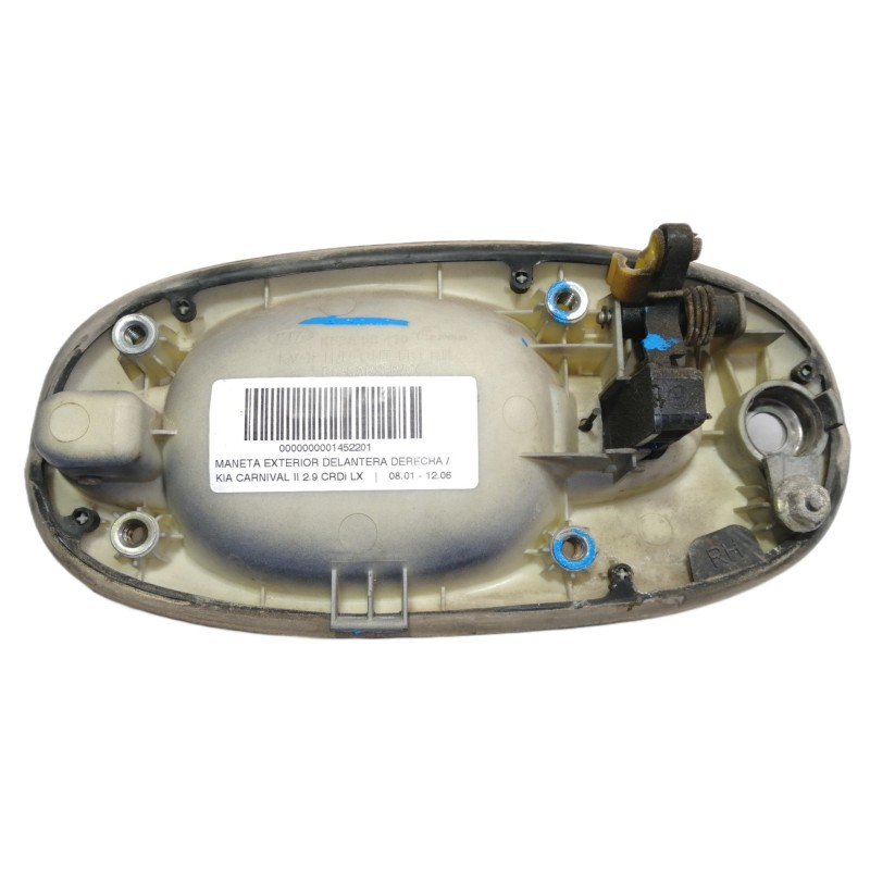 Recambio de maneta exterior delantera derecha para kia carnival ii 2.9 crdi lx referencia OEM IAM K53A58410  
