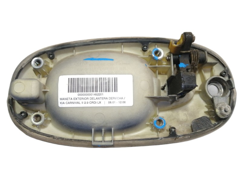 Recambio de maneta exterior delantera derecha para kia carnival ii 2.9 crdi lx referencia OEM IAM K53A58410  