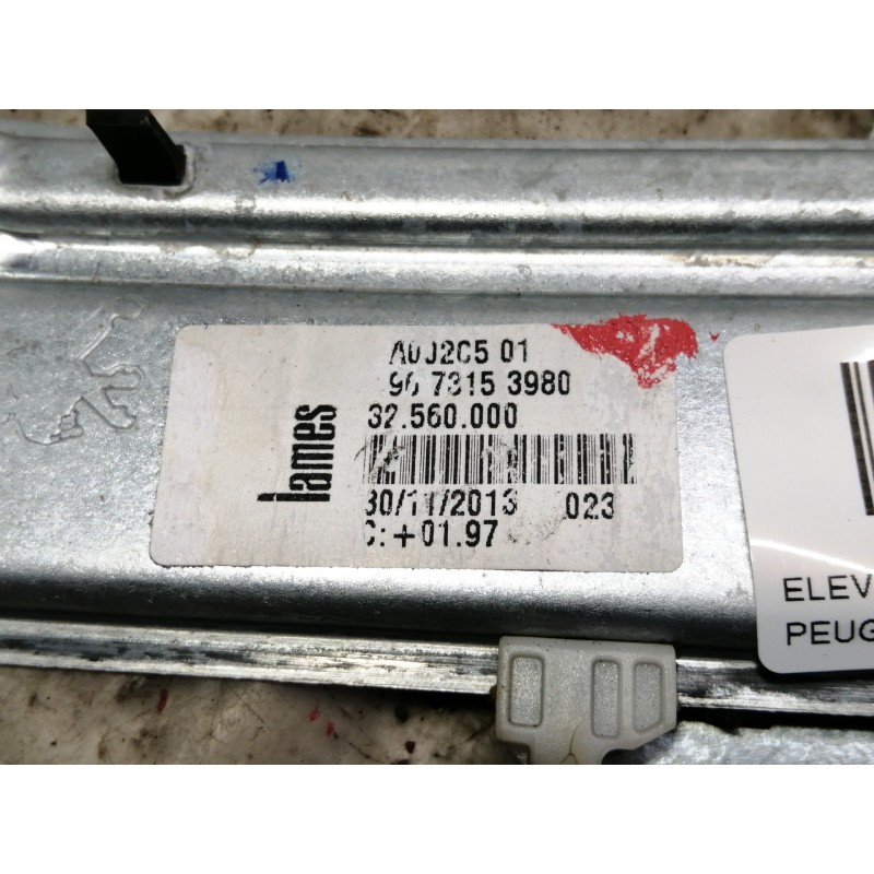 Recambio de elevalunas trasero izquierdo para peugeot 208 access referencia OEM IAM 9673153980 32560000 
