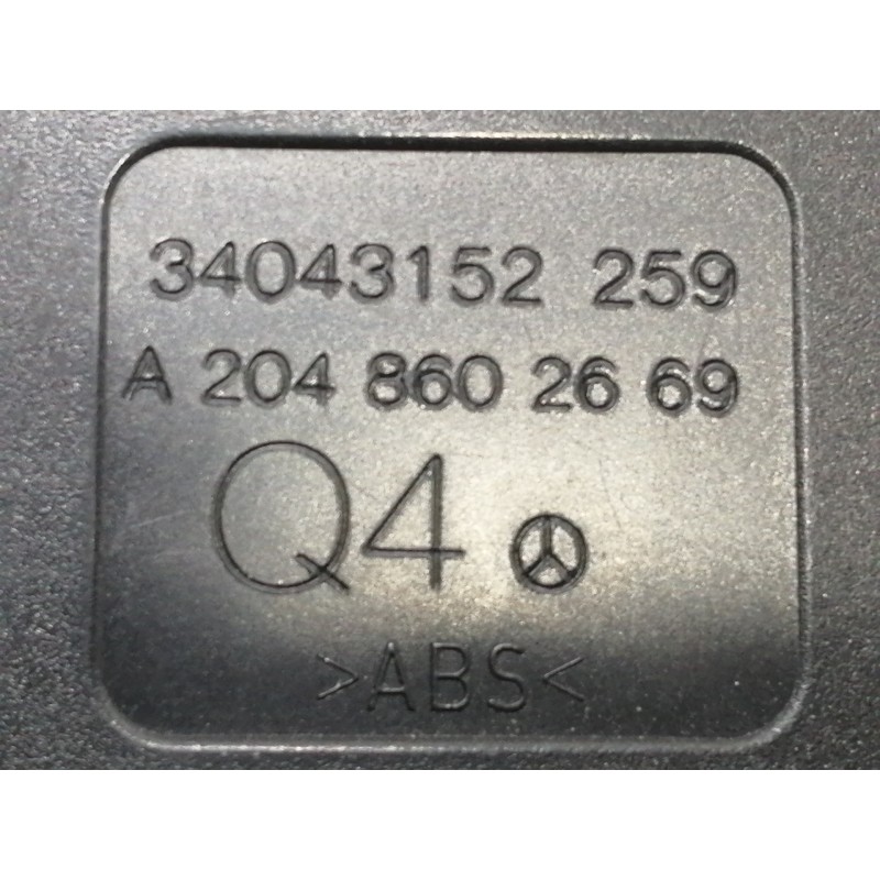 Recambio de enganche cinturon trasero central para mercedes-benz clase c (w204) berlina c 200 cdi blueefficiency (204.006) refer