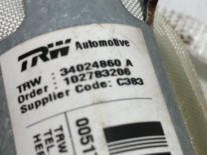 Recambio de airbag cortina delantero izquierdo para fiat 500 cabrio (150) lounge referencia OEM IAM 00517829810 34024860A 102783