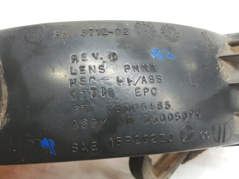 Recambio de piloto delantero izquierdo para jeep gr.cherokee (zj)/(z) 5.2 ltd. (zj) referencia OEM IAM 55054581  