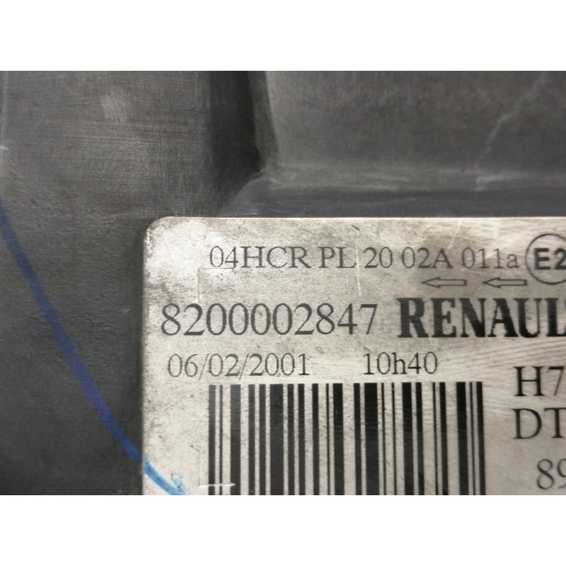 Recambio de faro derecho para renault laguna ii (bg0) authentique referencia OEM IAM 8200002847  