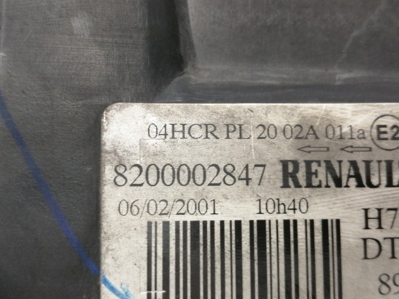 Recambio de faro derecho para renault laguna ii (bg0) authentique referencia OEM IAM 8200002847  