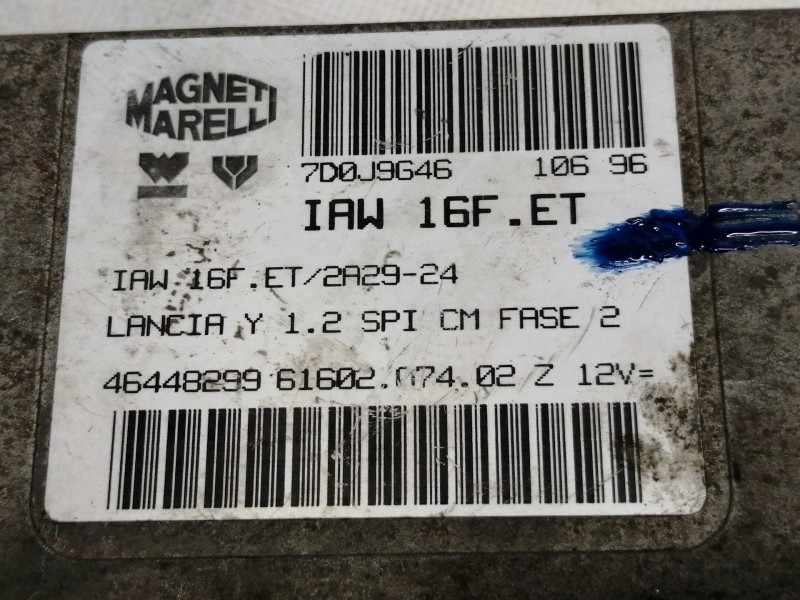 Recambio de centralita motor uce para lancia lancia y 1.2 le referencia OEM IAM IAW16FET  