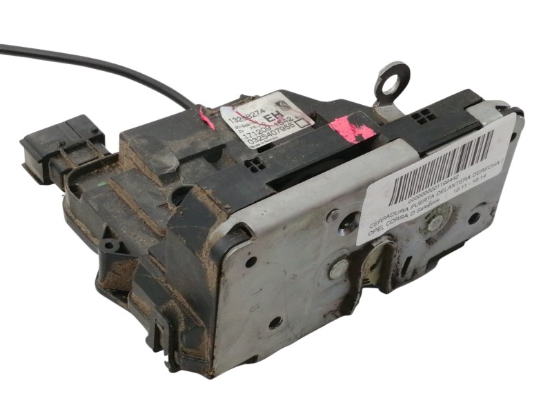 Recambio de cerradura puerta delantera derecha para opel corsa d selective referencia OEM IAM 13258274  