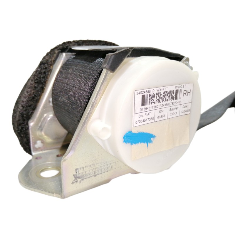 Recambio de cinturon seguridad trasero derecho para fiat 500 cabrio (150) lounge referencia OEM IAM 34024688 07354517380 