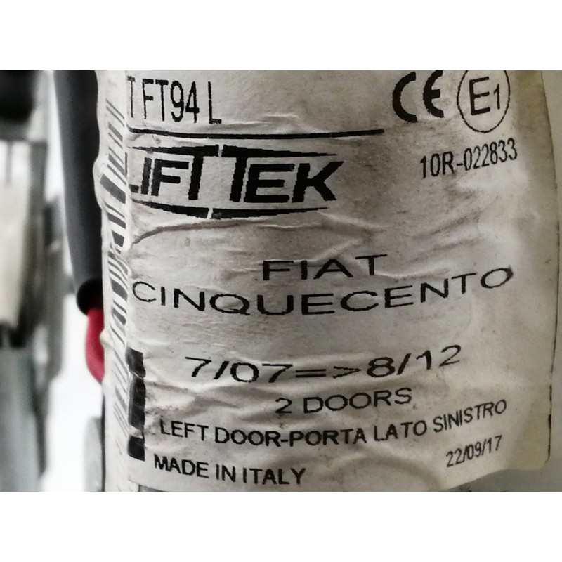 Recambio de elevalunas delantero izquierdo para fiat 500 cabrio (150) lounge referencia OEM IAM LTFT94L  ELECTRICO 3 PUERTAS