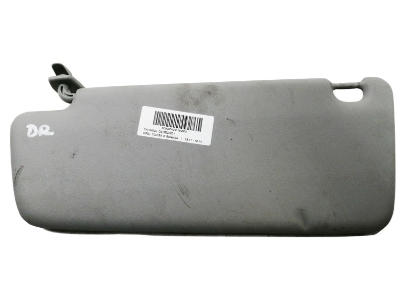 Recambio de parasol derecho para opel corsa d selective referencia OEM IAM 010440018  