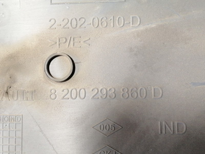 Recambio de guarnecido puerta trasera derecha para renault clio iii confort dynamique referencia OEM IAM 8200293860D  