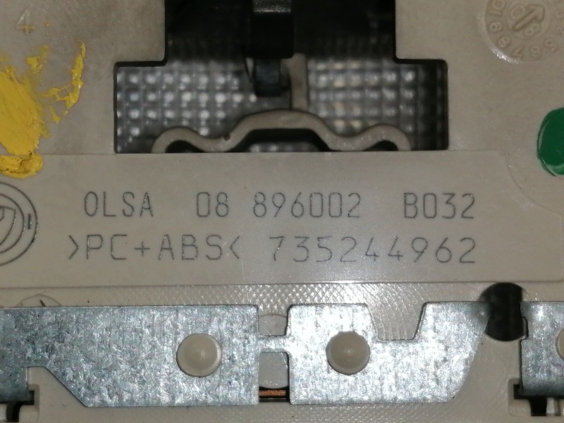Recambio de luz interior para fiat 500 cabrio (150) lounge referencia OEM IAM 735244962 08896002 