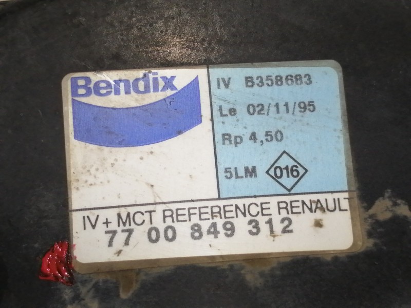 Recambio de servofreno para renault megane i berlina hatchback (ba0) 1.4e rn (baoe) referencia OEM IAM 7700849312  