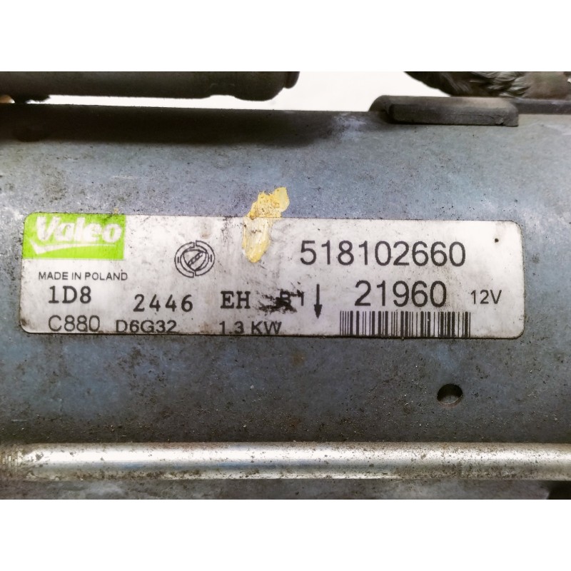 Recambio de motor arranque para fiat 500 cabrio (150) lounge referencia OEM IAM 518102660 46823548 