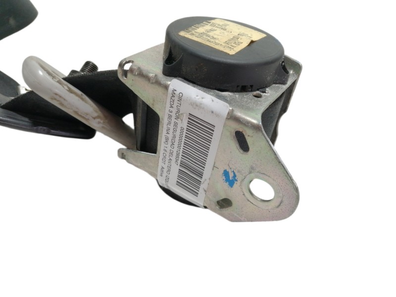 Recambio de cinturon seguridad delantero izquierdo para mazda 3 berlina (bk) 1.6 crdt active referencia OEM IAM 603157100  5 PUE