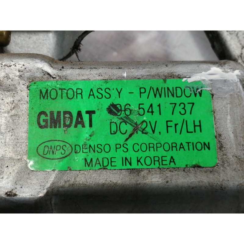 Recambio de elevalunas delantero izquierdo para chevrolet kalos 1.2 s (d/a) referencia OEM IAM 96541737  