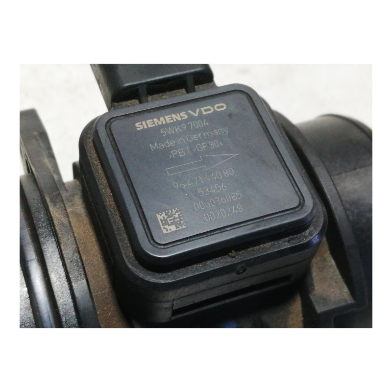 Recambio de caudalimetro para peugeot 107 1.4 hdi cat (8ht / dv4td) referencia OEM IAM 5WK97004 9647144080 