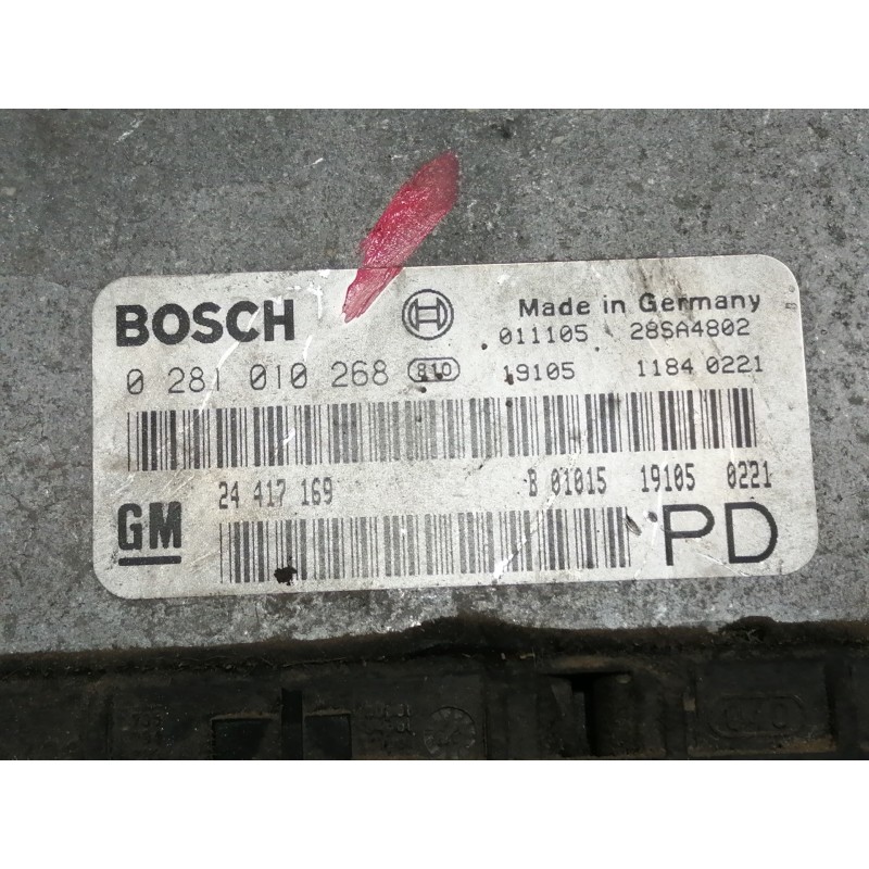 Recambio de centralita motor uce para opel zafira a comfort referencia OEM IAM 0281010268  