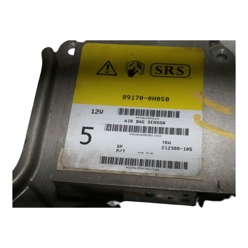 Recambio de centralita airbag para peugeot 107 1.4 hdi cat (8ht / dv4td) referencia OEM IAM 891700H050 212388105 