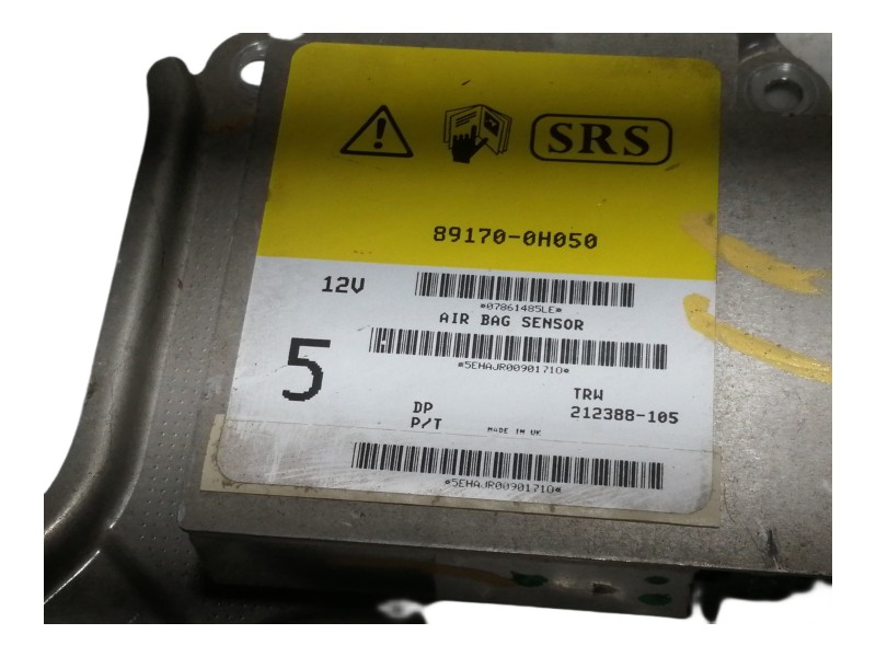 Recambio de centralita airbag para peugeot 107 1.4 hdi cat (8ht / dv4td) referencia OEM IAM 891700H050 212388105 
