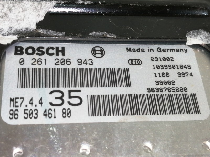 Recambio de centralita motor uce para peugeot 307 break / sw (s1) sw clim referencia OEM IAM 0261206943  