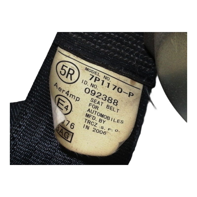 Recambio de cinturon seguridad delantero derecho para peugeot 107 1.4 hdi cat (8ht / dv4td) referencia OEM IAM 8974LJ 7P1170P 