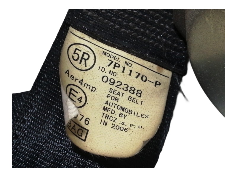 Recambio de cinturon seguridad delantero derecho para peugeot 107 1.4 hdi cat (8ht / dv4td) referencia OEM IAM 8974LJ 7P1170P 