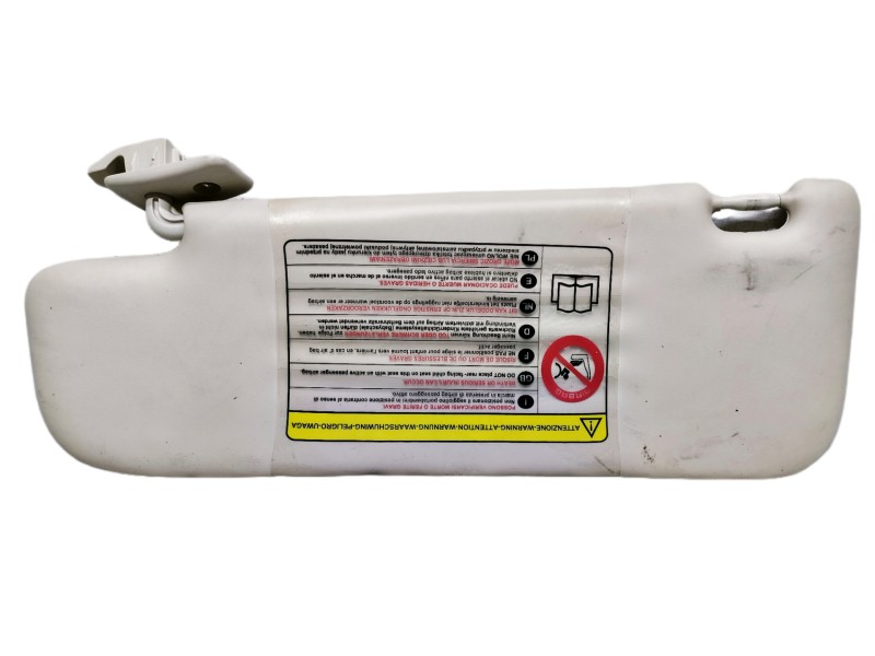 Recambio de parasol derecho para fiat nuova 500 (150) pop referencia OEM IAM D312C385  