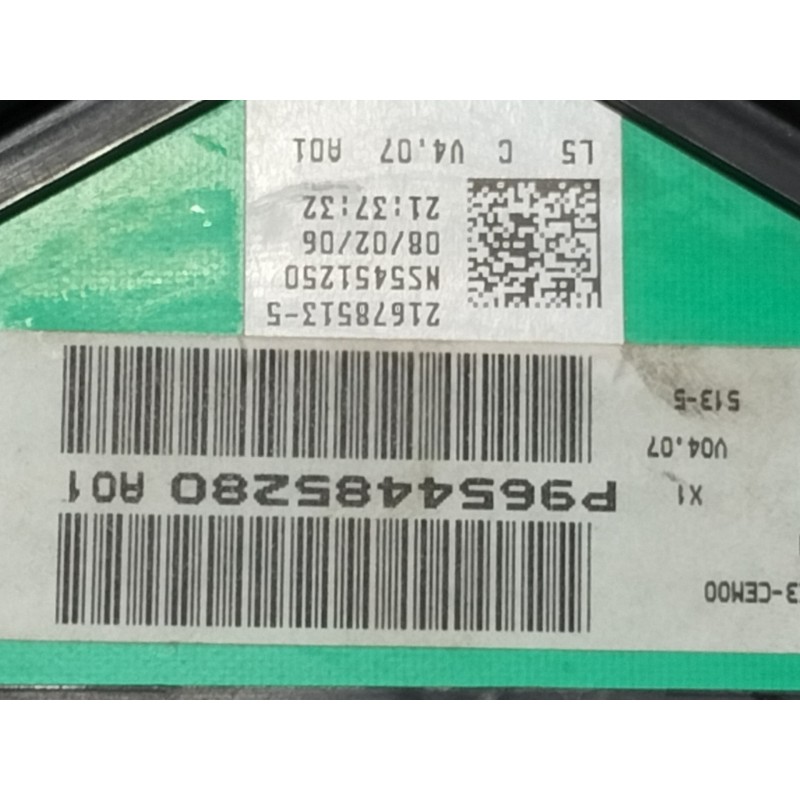 Recambio de cuadro instrumentos para peugeot 307 berlina (s2) x-line referencia OEM IAM P9654485280 P9654485280 216518703