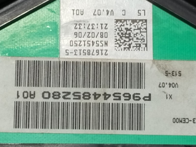 Recambio de cuadro instrumentos para peugeot 307 berlina (s2) x-line referencia OEM IAM P9654485280 P9654485280 216518703