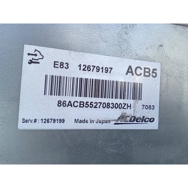 Recambio de centralita motor uce para opel corsa e business referencia OEM IAM E8312679197  