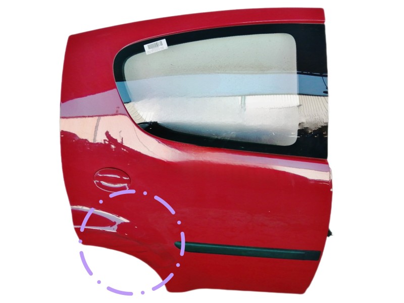 Recambio de puerta trasera derecha para peugeot 107 1.4 hdi cat (8ht / dv4td) referencia OEM IAM   