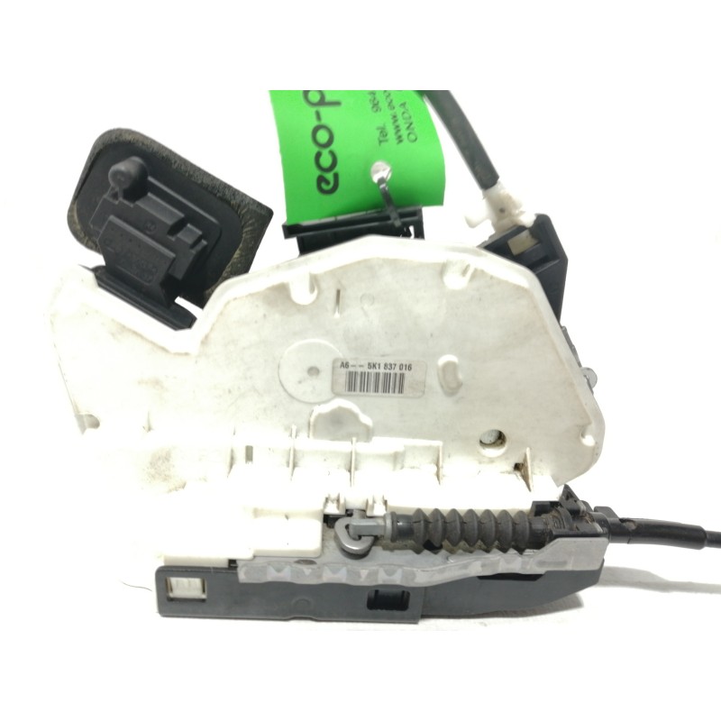 Recambio de cerradura puerta delantera derecha para volkswagen golf vi (5k1) advance referencia OEM IAM A65K1837016  