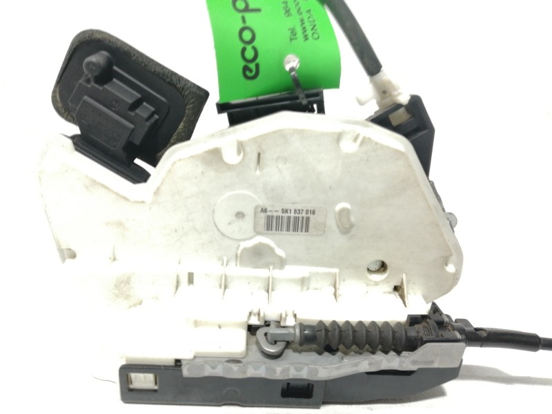 Recambio de cerradura puerta delantera derecha para volkswagen golf vi (5k1) advance referencia OEM IAM A65K1837016  