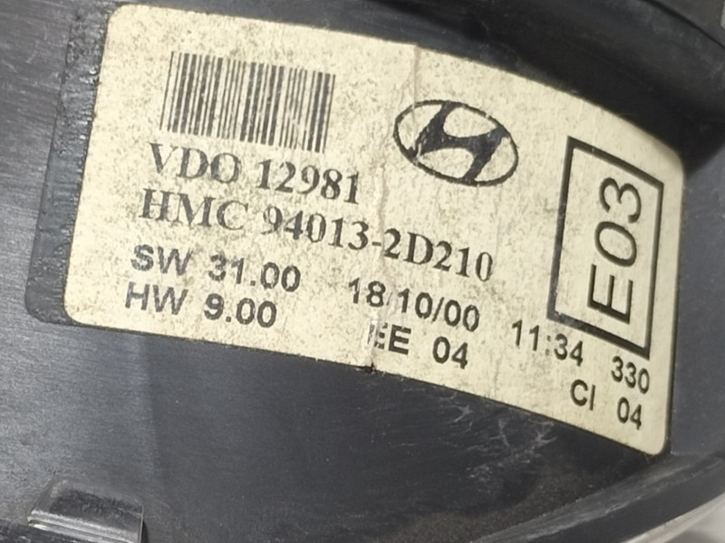 Recambio de cuadro instrumentos para hyundai elantra (xd) 1.6 comfort (4-ptas.) referencia OEM IAM 940132D210  