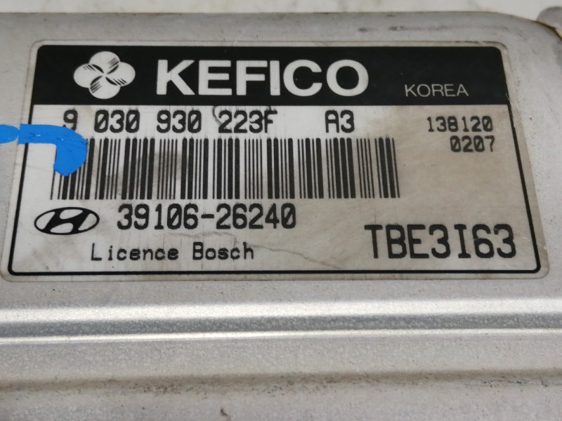 Recambio de centralita motor uce para hyundai getz (tb) 1.6 gls referencia OEM IAM 3910626240  