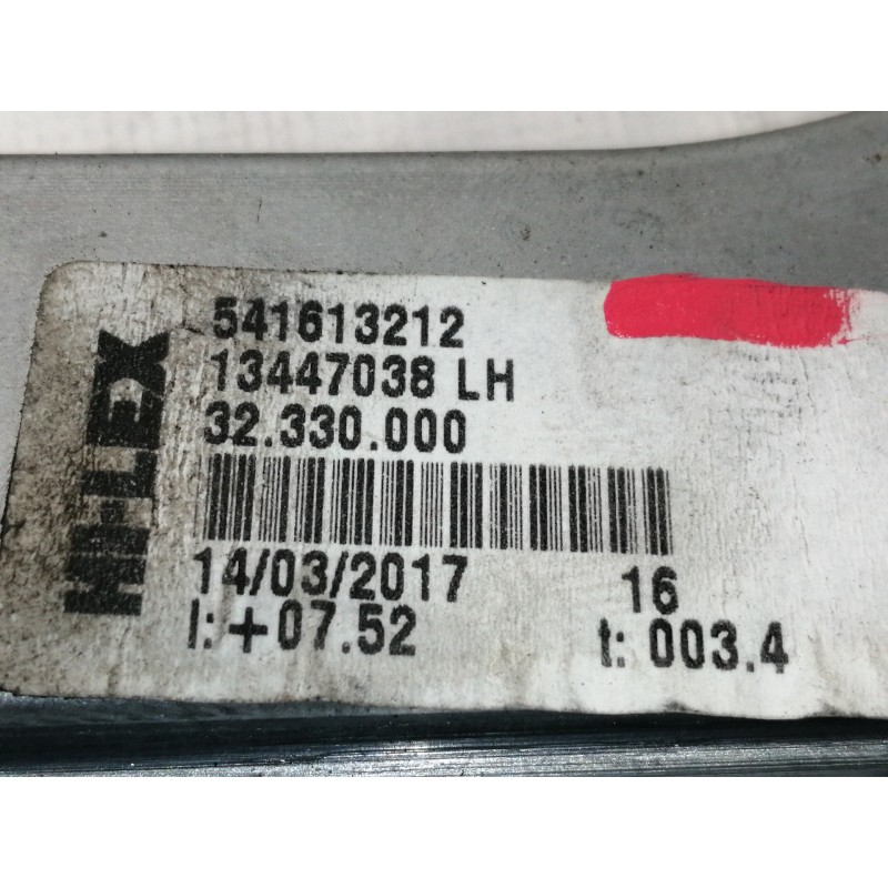 Recambio de elevalunas delantero izquierdo para opel corsa e business referencia OEM IAM 13447038LH  