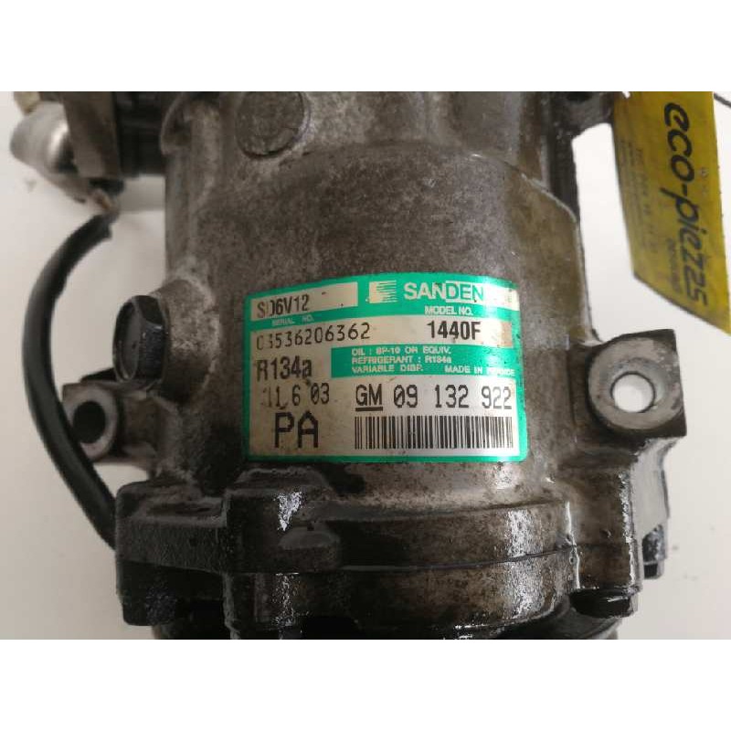 Recambio de compresor aire acondicionado para opel astra g berlina comfort referencia OEM IAM GM09132922  