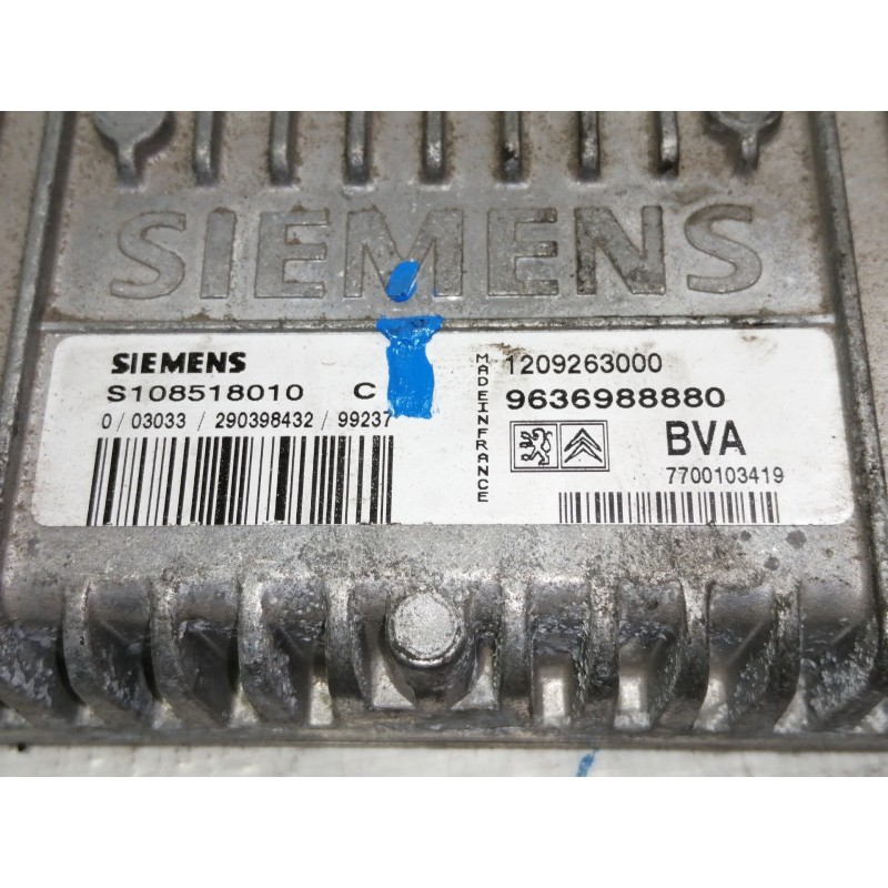 Recambio de centralita cambio automatico para peugeot 206 berlina xt referencia OEM IAM 9636988880 1209263000 / 7700103419 S1085