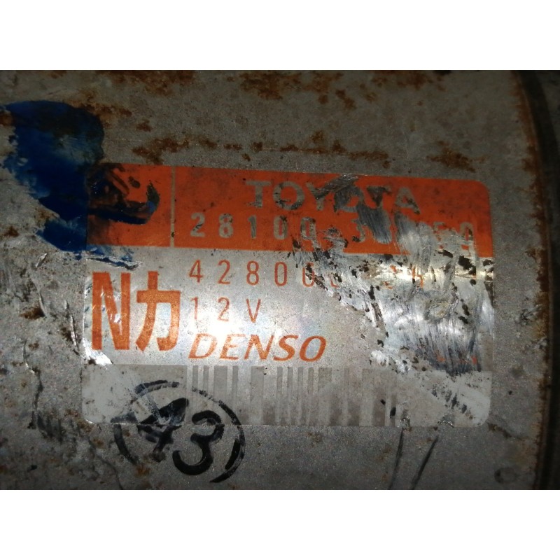 Recambio de motor arranque para toyota yaris (ncp1/nlp1/scp1) 1.4 turbodiesel cat referencia OEM IAM   